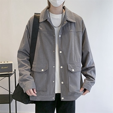 灯芯绒外套男款春秋季新款美式潮衣服工装夹克休闲上衣jk555-P70，男装夹克，星座505-3
