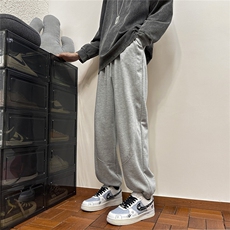 k1067-p35-限价49.9现货港风中性大码卫裤束脚，男装休闲裤，星座116