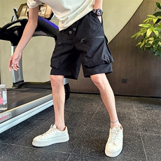 社会小伙夏季男士多口袋工装裤帅气百搭五分裤C208-D911特P35控59，男装牛仔裤，电商C208