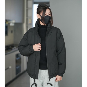 现货冬季美式休闲加厚雪山外套夹克立领纯色三防户外工装棉服图片