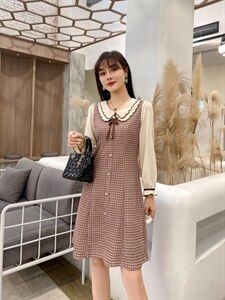 【现货】2022春新款连衣裙  韩版小香风淑女风图片