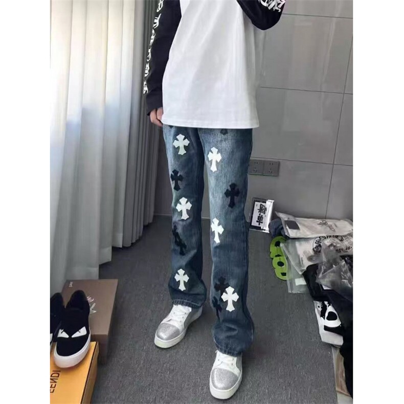高街牛仔裤男新款水洗扎染弯刀小众修身直筒微喇裤513ACK2696P55,男装牛仔裤,星座513A