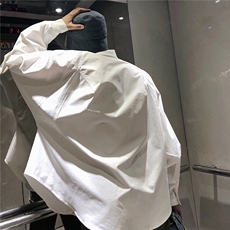 2025秋新款四季通用款百搭休闲简约纯色衬衫CC025，男装衬衫，星座1108
