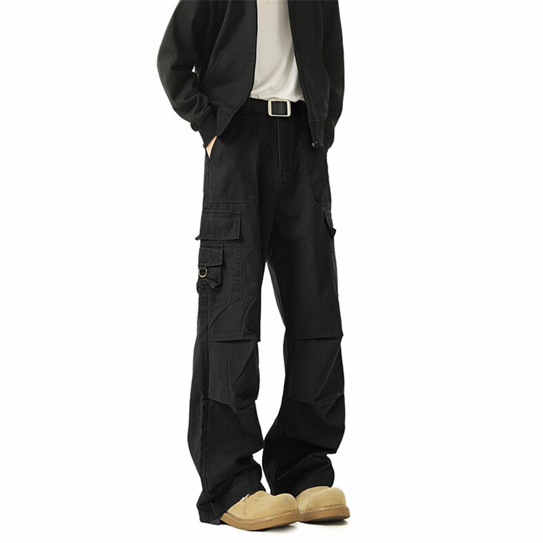 现货纯棉水洗做旧休闲裤长裤工装裤直筒裤A014-DY25216-P70控98，男装休闲裤，电商A014