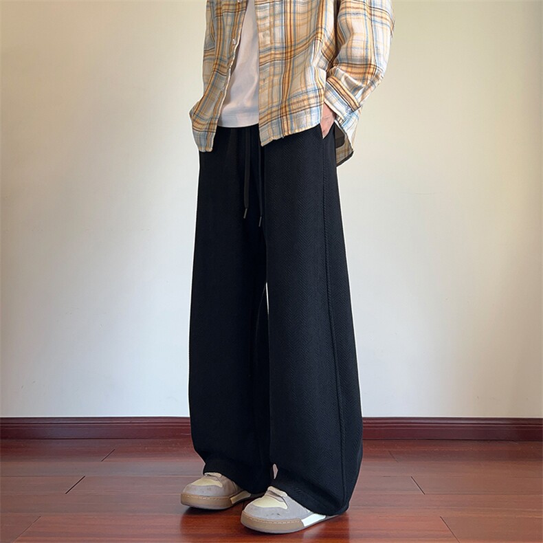 2026春季新款内景人字纹弯刀长裤M-5XLHK25951-特P35，男装休闲裤，电商A022