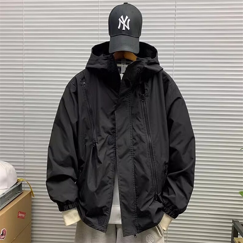 P35冲锋衣CFY001黑色/红色/卡其色/绿色/咖色M-3XL图片