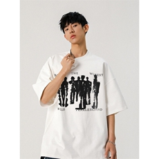 706-T5227-P28特P260克重磅现货夏季印花短袖T恤情侣打底衫潮，男装T恤，星座706