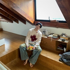 韩系卡通刺绣图案彩点毛衣女2026春秋情侣百搭软糯针织衫短款上衣，男装针织衫/毛衣，星座506A