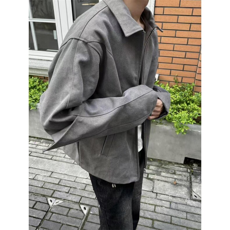 【有货】cleanfit灰色短款盔甲外套男春秋高级感夹克S260HH-P65,男装夹克,星座1007（原301D）