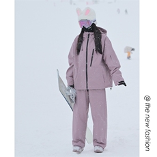 2025春季防水防风滑雪服套装男女同款加厚保暖时尚外套TZ027-P240，男装休闲套装，电商A001-1