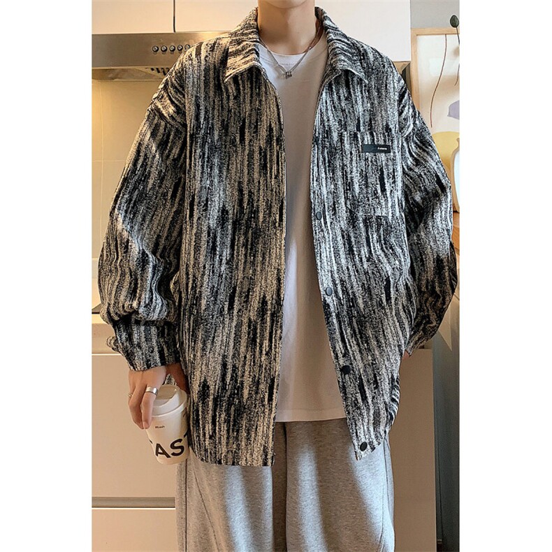1506/QW10260/P46新款春秋衬衫男高级感夹克情侣宽松上衣外套潮,男装夹克,星座1506