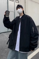 棒球服外套男秋季美式潮牌复古高级感宽松飞行员夹克，男装夹克，星座218-8
