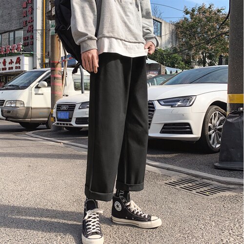 新款男士休闲宽松加绒加厚保暖休闲裤运动裤K233-P22图片