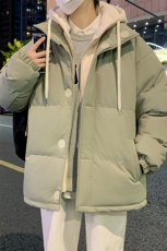 冬季青少年连帽假两件外套加绒加厚休闲简约棉衣棉服5303-P85，男装棉衣，电商B306