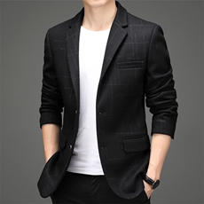 羊毛休闲外套男士冬商务休闲单西服宽松商务休闲西装YLA8601-P300，男装西服，电商B212（原钱塘6029）