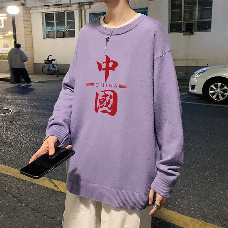 M67198-P45加绒款-P65圆领毛衣男大码针织衫男毛线衣线衫,男装针织衫/毛衣,电商A040