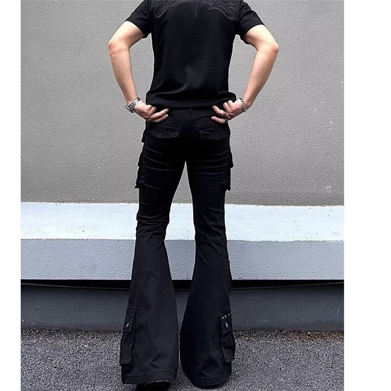2026美式高街口袋褶皱微喇男女cleanfit宽松牛仔裤K71576-P58网图,男装牛仔裤,电商B245