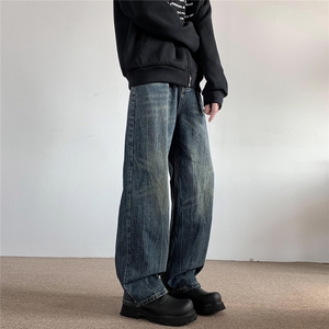 xz905-2-Z024##P65-（控98）立体猫须工艺水洗牛仔裤图片