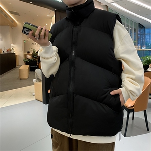 加绒加厚冬款男高领马甲棉衣背心无袖保暖休闲外套MJ36 P55图片