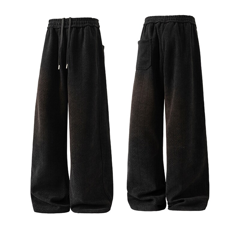 得物品质新款直筒裤子男款宽松男裤加厚男士阔腿休闲裤J733-p48，男装休闲裤，星座1008