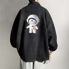麂皮绒夹克男大码立领褂子外套JK85233-P68加绒款-P78，男装夹克，电商A040