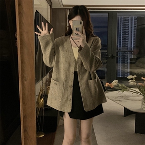 编织小香风外套女春季新款宽松小个子高级感通勤上衣 C826-P98图片