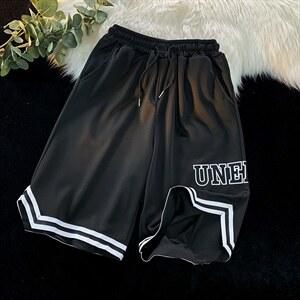 夏季ins宽松过膝五分裤潮流美式休闲裤运动篮球短裤男 K3547-P24图片