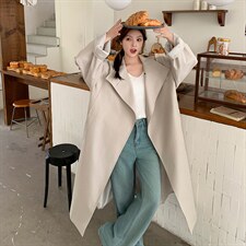 【已出货】内含买家秀一粒扣风衣外套2C372-9031-P155控208，女装风衣，2C372