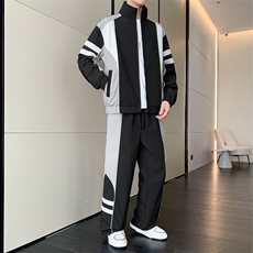 春秋季冲锋外套男款夹克男装中学生潮流拼接套装TZ0573-P118，男装休闲套装，星座308B-2