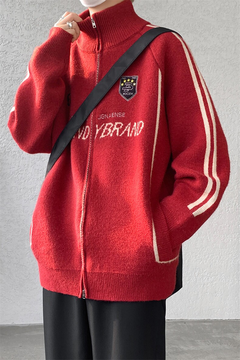 8XL-M超大码毛衣棒球服外套男针织衫开衫赛车夹克男MY1220-P118,男装夹克,电商D206-1