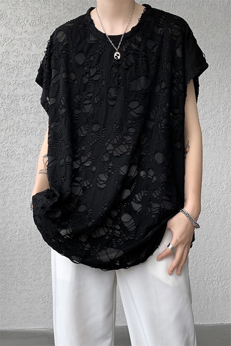 8XL-M重磅！特大码短袖T恤背心男宽松休闲百搭篮球服DX318P28,男装背心/马甲,电商D206-1