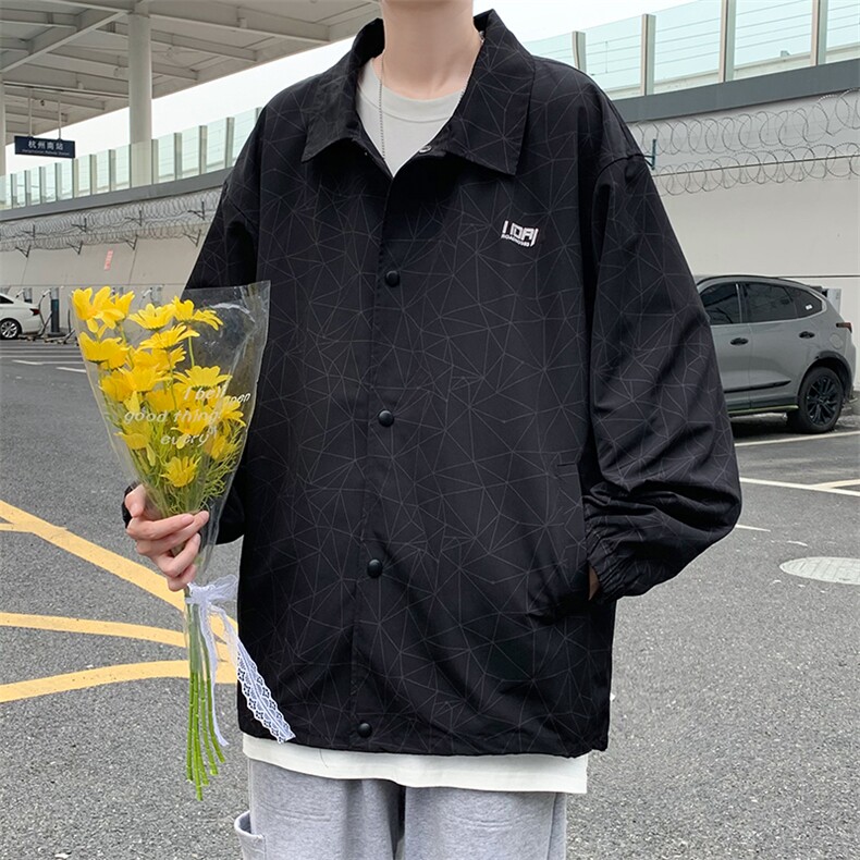 潮流夹克潮男春季方领双层夹克Y1P45,男装夹克,星座1116-2