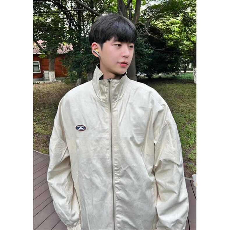 复古美式正品双面穿男撞色春秋款ins潮流宽松休闲外套 JA201图片