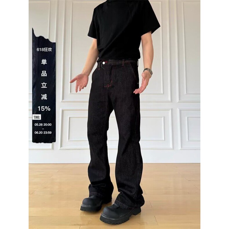 男牛仔裤男孩夏季长裤子直筒休闲裤男XX278,男装牛仔裤,星座208-5