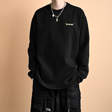 现货-2025春季新款圆领宽松卫衣男潮牌重磅长袖A351-AT2513-P50，男装卫衣，电商A351