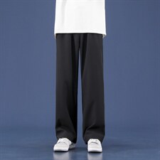 2023新款阔腿百搭宽松拖地长裤1228-特批：25，男装休闲裤，星座718-1