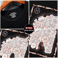 新款高品质套头短袖燙钻潮休闲圆领T恤夏季大码简欧上衣A2506-P63，男装T恤，电商A227B（原钱塘4066-1）