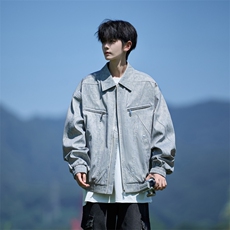 JK8872-P75L-9XL2025秋冬新款翻领夹克外套控128，男装夹克，星座109