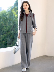 妈妈秋装2025新款休闲运动服套装洋气卫衣中年外套女春秋两件套图片
