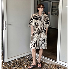 泼墨套装TZ77808特P45衬衫DCS77809特P27DK77810特P18套装控88，男装衬衫，星座227-7