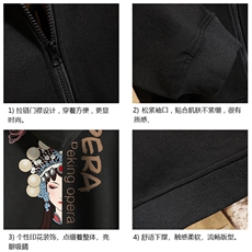 KS21161-P38加绒款-P43连帽开衫卫衣男运动外套大码班服砖墙，男装卫衣，电商A040A