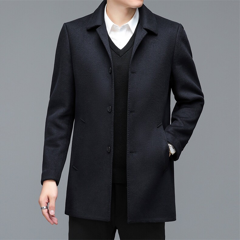 BEN8898钱塘2020-2冬季就看商务休闲中年男士简约翻领夹克P208图片