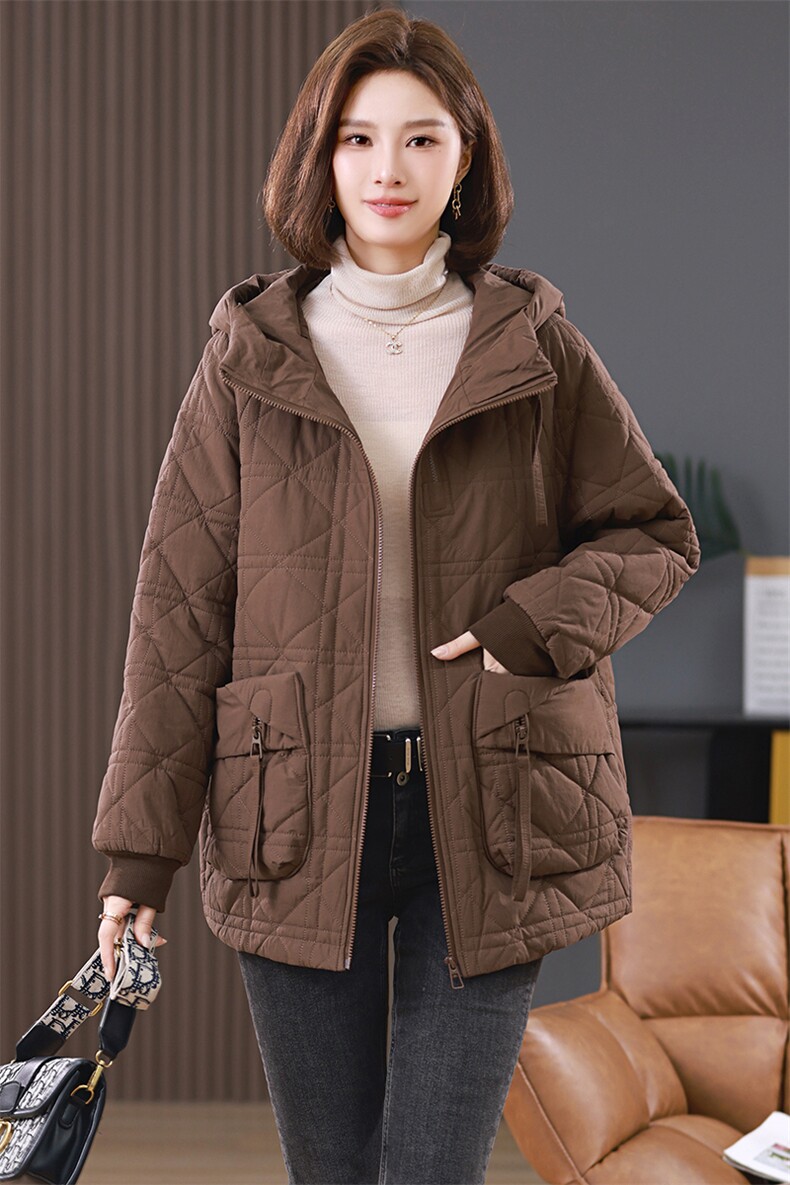 棉衣棉服女2024新款冬季加厚包扣夹棉外套,女装棉衣/棉服,忆绮罗