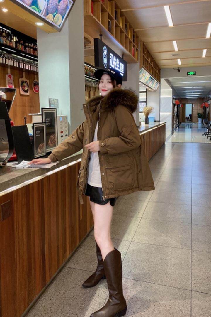 冬季新款三色大毛领派克服，其它，韩衫衣社