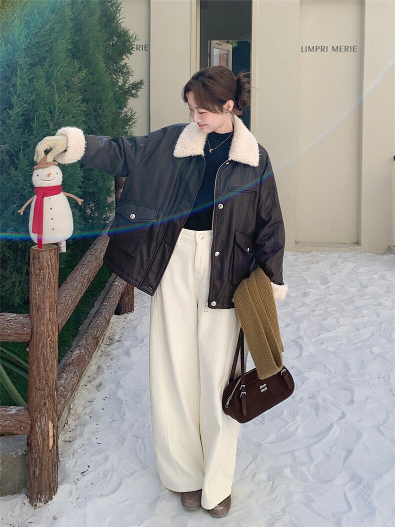 (现货)2025年冬季新款PU皮羽绒服赵思露同款2570款P255-K335,女装羽绒服,浙宝301