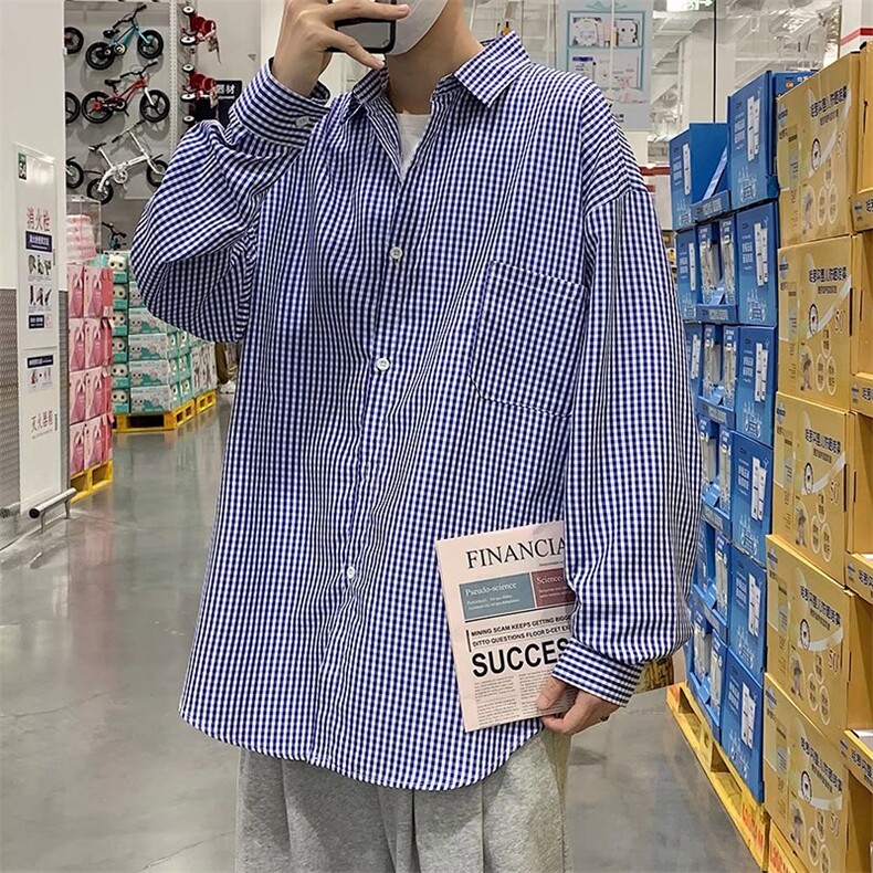 长袖衬衫男港风日系春季韩版潮流帅气衬衣C9641P26,男装衬衫,星座1116-2