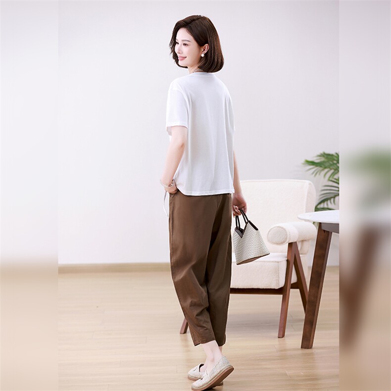 时尚休闲女装套装宽松显瘦两件套舒适百搭日常穿搭,女装套装/套裙,叶笙衣
