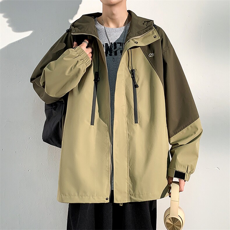 2024春季新款现货拼接冲锋衣夹克男外套JK7714-P75图片
