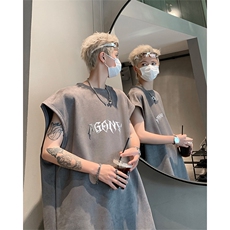 麂皮绒背心/马甲/坎肩2025夏季男装无袖T恤XZ514-2-2024119-P28，男装T恤，星座514-2(原B239)