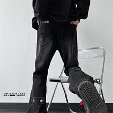 美式ins高街vibe重工艺水洗复古黄泥牛仔裤货号K2316P55，男装牛仔裤，电商A063